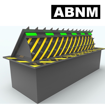 Anti-terrorist hydraulic road blockers