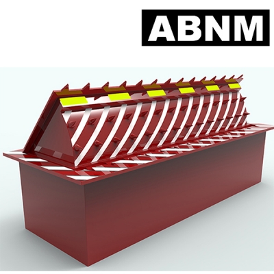 Anti-terrorist hydraulic road blockers